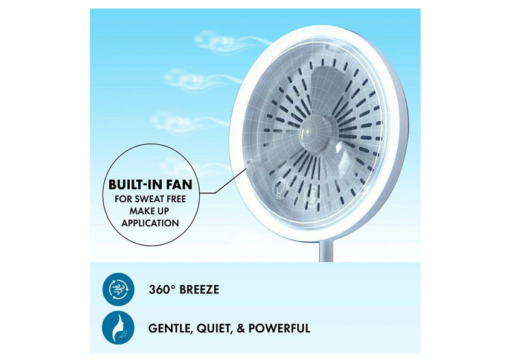 Illuminated Makeup Mirror with Fan Illuminated Makeup Mirror with Fan Beauty tools