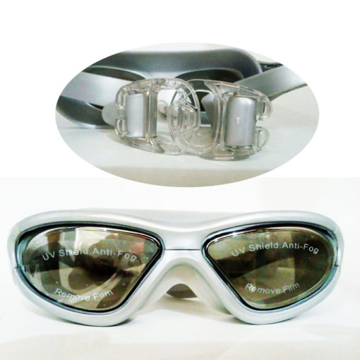 نظارة سباحة ضد الضباب ضد الماء-أبيض نظارة سباحة ضد الضباب ضد الماء-أبيض أطفال