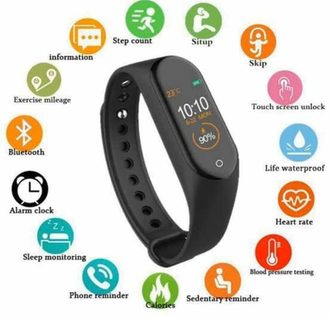 M5 Smart Bracelet Sports Watch 0.96-Inch TFT Screen BT4.2 Fitness IP67  Waterproof Sleep/Heart Rate/ Pedometer Multiple Sports Mode  Notification/Call/Sedentary Reminder Remote Camera, Blue - Walmart.com