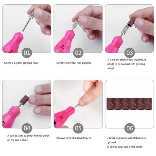 Electric nail drill device 6×1 Electric nail drill device 6×1 Beauty tools